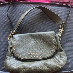 Michael Kors Olive green crossbody and shoulder purse
